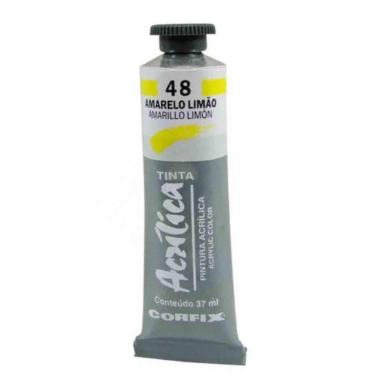 Imagem de Tinta Acrilica Corfix 48 Amarelo Limao 37Ml