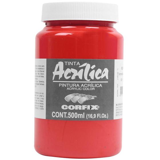 Imagem de Tinta Acrílica Corfix 500ml 56 Vermelho Francês