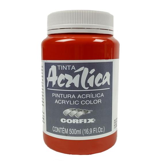 Imagem de Tinta Acrílica Corfix 500ml 58 Laca Gerânio