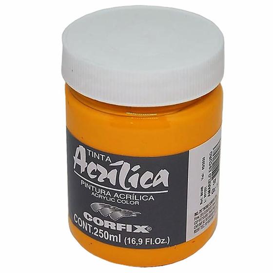 Imagem de Tinta Acrílica Corfix Amarelo Escuro 500ML