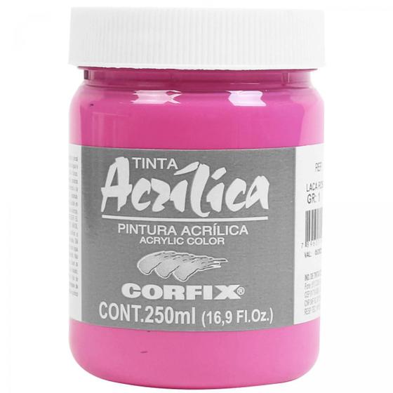 Imagem de Tinta Acrílica Corfix Laca Rosa 61 G1 250Ml