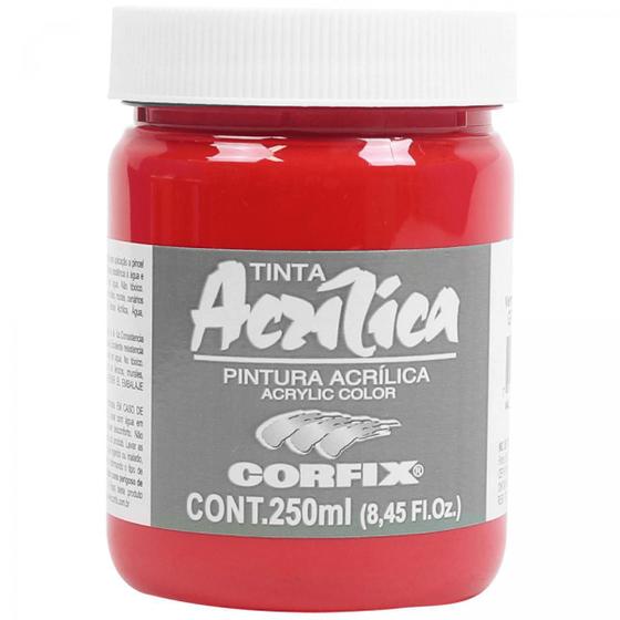 Imagem de Tinta Acrílica Corfix Vermelho Cádmio (Imit) 129 G1 250Ml