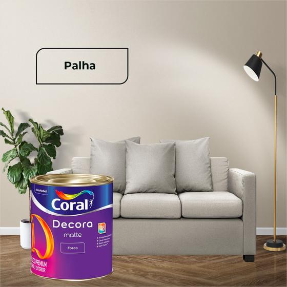 Imagem de Tinta Acrílica Decora Coral Acrílico Premium Lavável Fosca 800ml