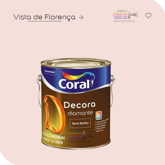 Imagem de Tinta Acrílica Decora Diamante (semi Brilho) 800ml - Cores