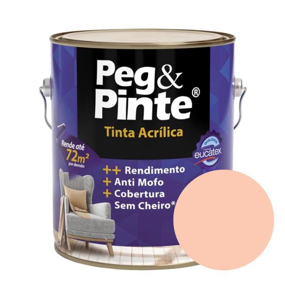 Imagem de Tinta Acrílica Eucatex Peg & Pinte 3,6 Litros