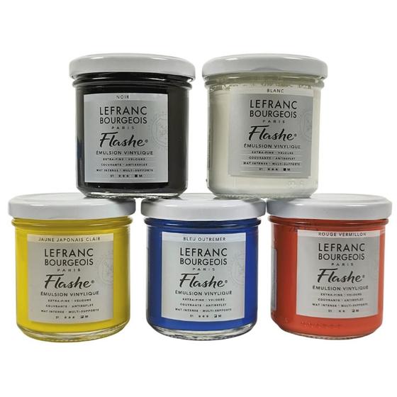 Imagem de Tinta Acrílica Flashe Lefranc & Bourgeois 125ml Cores Básicas