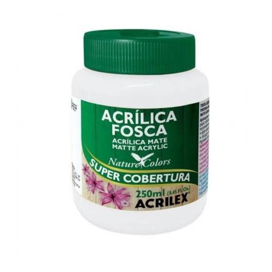 Imagem de Tinta Acrílica Fosca 250Ml - 519 - Branco - Acrilex