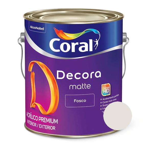 Imagem de Tinta Acrílica Fosca Decora Matte Premium Branco Gatinho - Coral