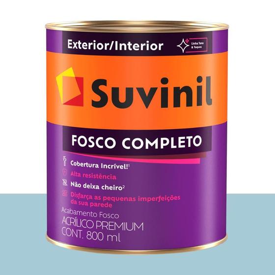 Imagem de Tinta Acrílica Fosca Suvinil Ágata Azul 800 ml