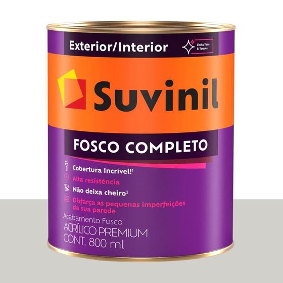 Tinta Acrílica Fosca Suvinil Crômio 800 ml Menor preço em Tinta Acrílica Fosca Suvinil Crômio 800 ml