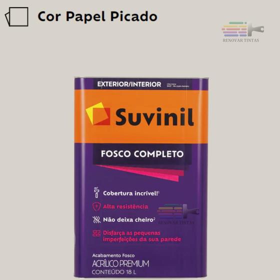 Imagem de Tinta Acrílica Fosco Completo 18l Suvinil - Cores