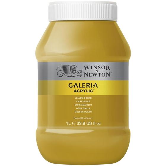 Imagem de Tinta Acrílica Galeria Winsor & Newton 1 Litro Yellow Ochre