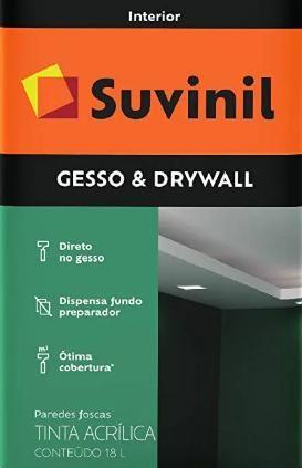 Imagem de Tinta Acrílica Gesso Direto Branco 18L  Suvinil 50508912