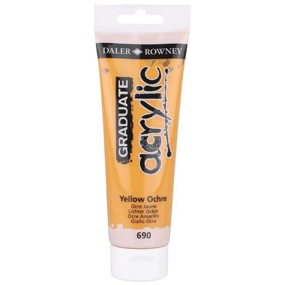 Imagem de Tinta Acrílica Graduate 120ml Amarelo Ocre 690 Daler Rowney