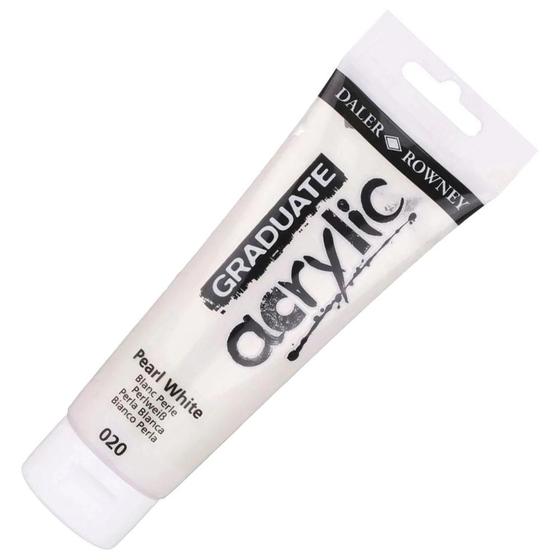 Imagem de Tinta Acrilica Graduate 120ml Pearl White 020 Daler Rowney