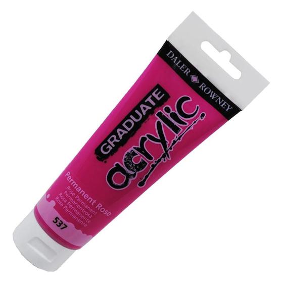 Imagem de Tinta Acrilica Graduate 120ml Permanent Rose 537 DalerRowney