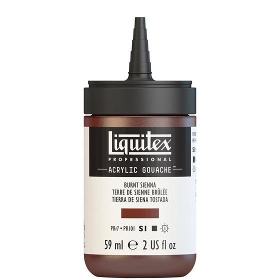 Imagem de Tinta Acrílica Guache Liquitex 59ml S1 127 Burnt Sienna Tinta Acrílica Guache Liquitex 59ml S1 127