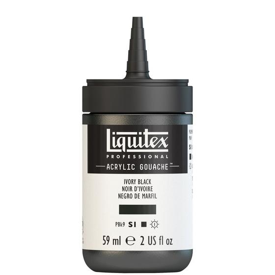 Imagem de Tinta Acrílica Guache Liquitex 59ml S1 244 Ivory Black