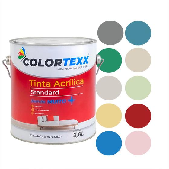 Imagem de Tinta Acrilica Latex Rende Muito + 3,6l Cores