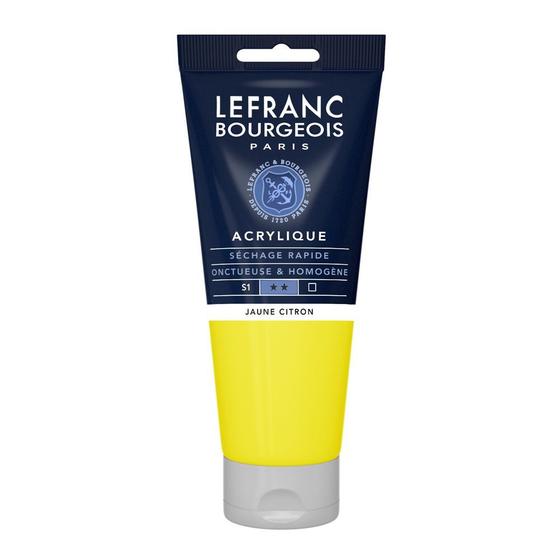 Imagem de Tinta Acrílica Lefranc & Bourgeois 200ml 169 Lemon Yellow