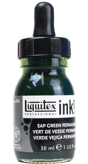 Imagem de Tinta Acrílica Liquida Ink 30ml Sap Green Permanent 315