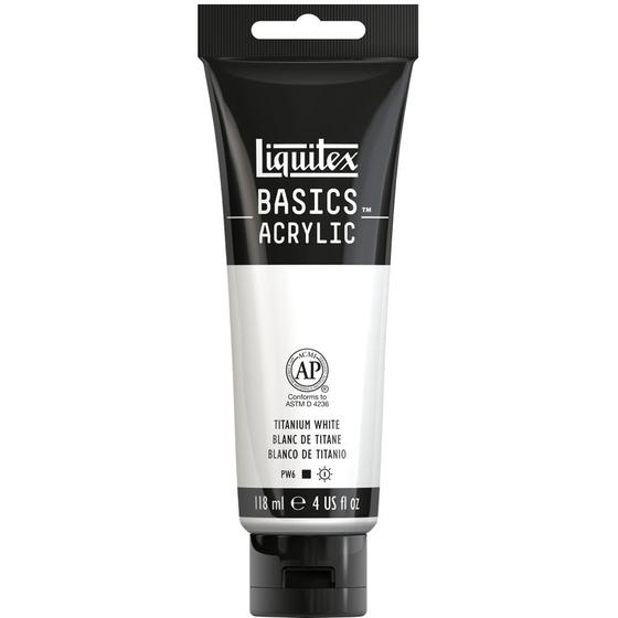 Imagem de Tinta Acrílica Liquitex Basics 118ml 432 Titanium White