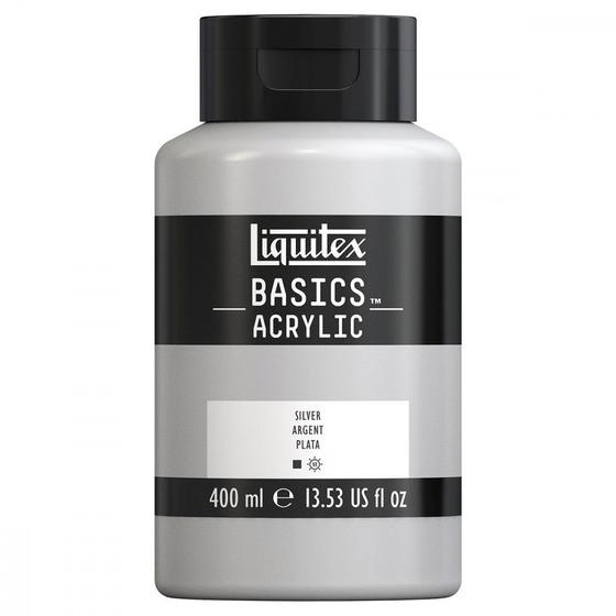 Imagem de Tinta Acrílica Liquitex Basics 400ml 733 Silver