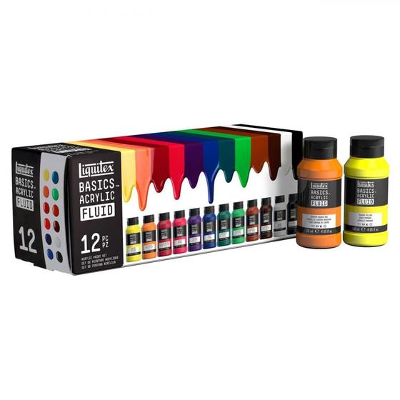 Imagem de Tinta Acrílica Liquitex Basics Fluid 118ml 12 Cores