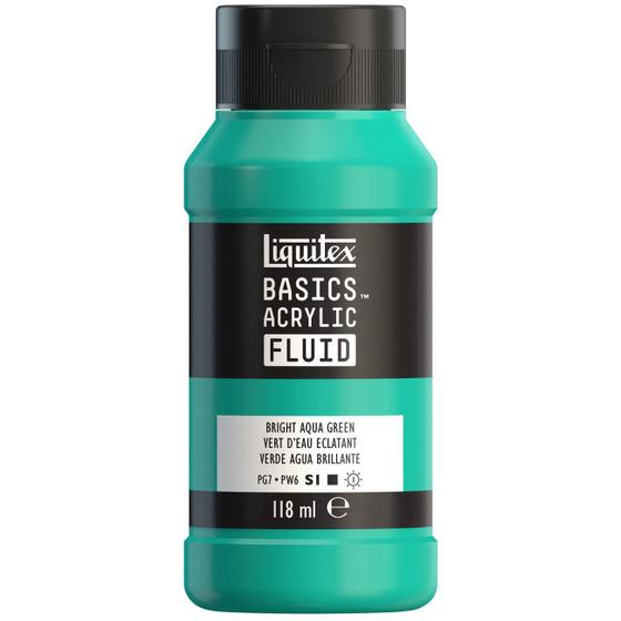 Imagem de Tinta Acrílica Liquitex Basics Fluid 118ml Bright Aqua Green