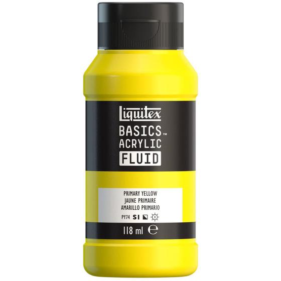 Imagem de Tinta Acrílica Liquitex Basics Fluid 118ml Primary Yellow