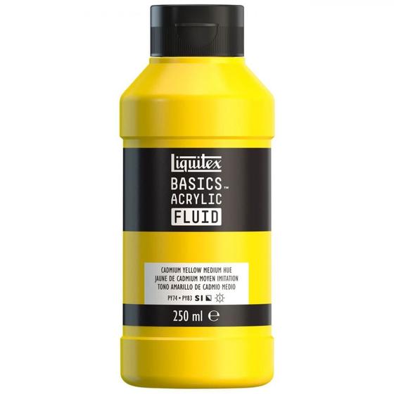 Imagem de Tinta Acrílica Liquitex Basics Fluid 250ml CadYellow Med Hue