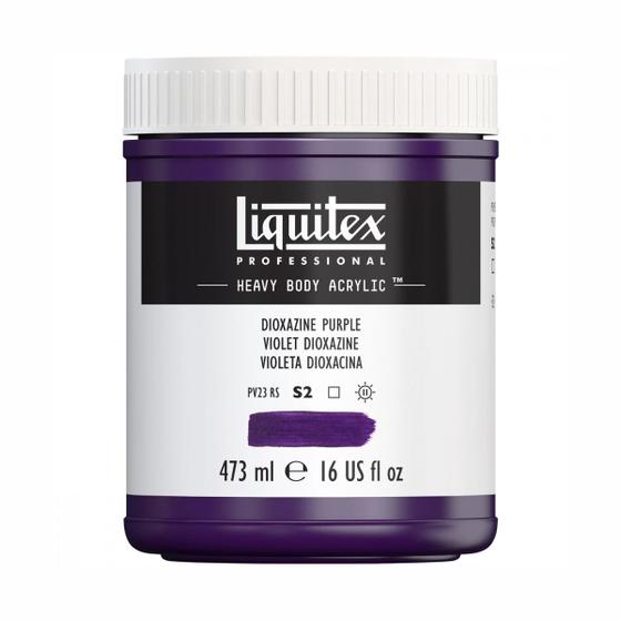 Imagem de Tinta Acrílica Liquitex Heavy Body 186 Dioxazine Purple 473ml