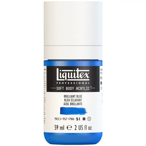 Imagem de Tinta Acrílica Liquitex Soft Body 59ml S1 570 Brilliant Blue