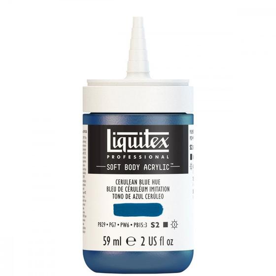 Imagem de Tinta Acrílica Liquitex Soft Body 59ml S2 Cerulean Blue Hue