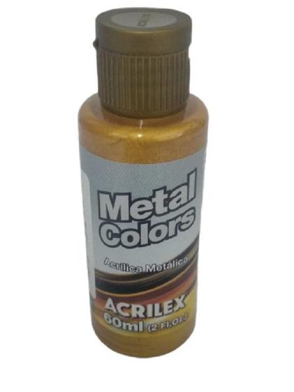 Imagem de Tinta Acrílica Metal Colors Dourado Solar 598 Acrilex - 60Ml