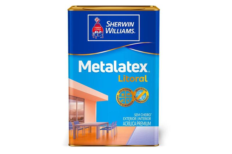 Tinta Acrílica Metalatex Litoral Laranja Sauipe 18 Litros Menor preço em Tinta Acrílica Metalatex Litoral Laranja Sauipe 18 Litros