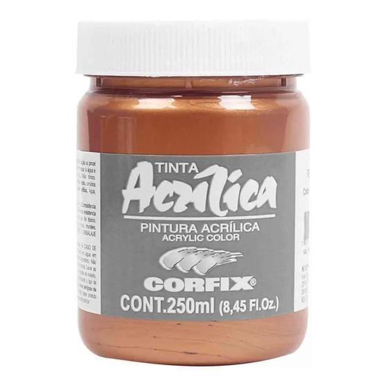 Imagem de Tinta Acrílica Metinta 250ml 142 Cobre Iridescente Corfix