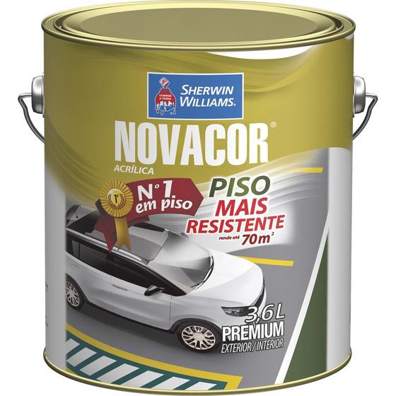Tinta Acrílica Novacor Piso Mais Resistente Premium Amarelo 3,6 Litros Menor preço em Tinta Acrílica Novacor Piso Mais Resistente Premium Amarelo 3,6 Litros