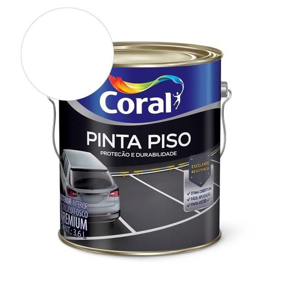 Imagem de Tinta Acrílica Pinta Piso Fosco Branco 3.6l Coral