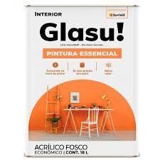 Imagem de Tinta Acrílica Pintura  Essencial Fosco Gelo 18L - GLASU!