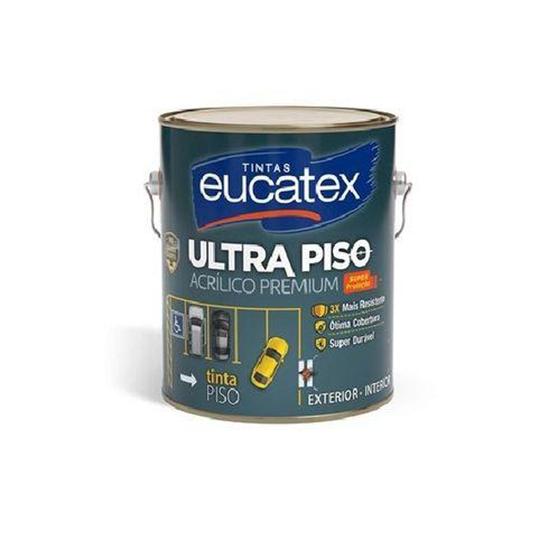 Imagem de Tinta acrilica premium 3,6l vermelho segurança ultra piso - EUCATEX