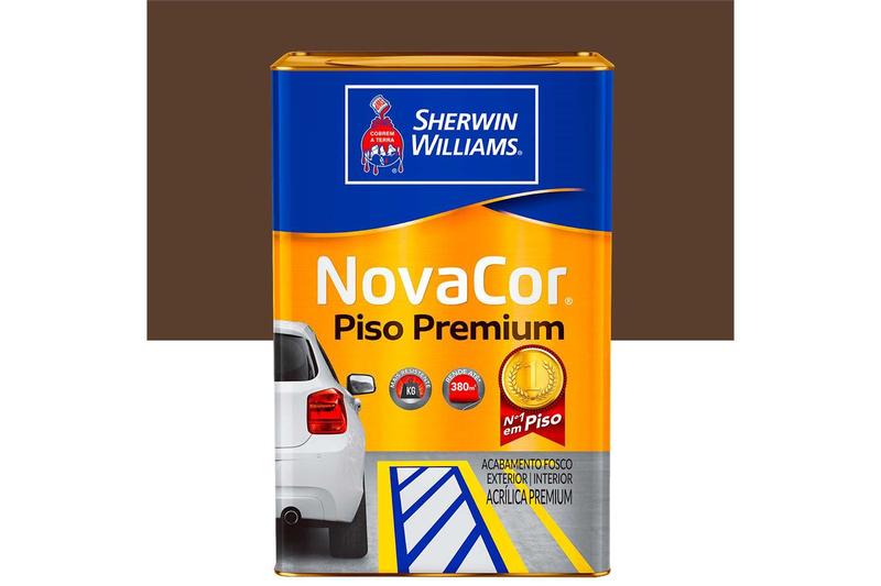 Tinta Acrílica Premium Fosca Novacor Piso Marrom 18 Litros Menor preço em Tinta Acrílica Premium Fosca Novacor Piso Marrom 18 Litros