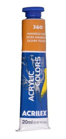 Imagem de Tinta Acrílica Profissional Tela Amarelo Ocre 20ml - 360 - ACRILEX