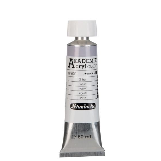 Imagem de Tinta Acrílica Schmincke Akademie 60ml 800 Silver