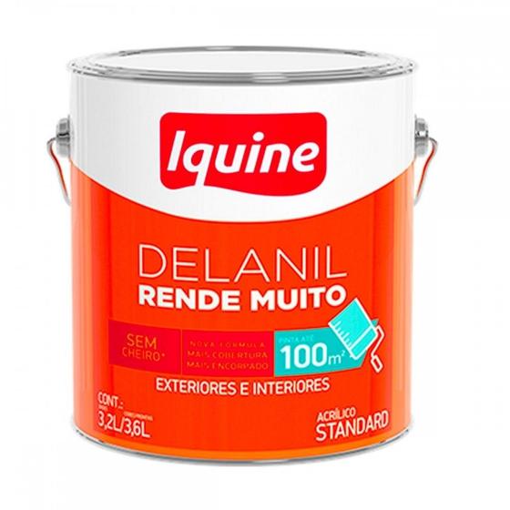 Imagem de Tinta Acrilica Standard Iquine Rende Muito 3,6L Branco Neve