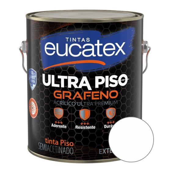 Imagem de Tinta Acrílica Ultra Piso Grafeno Premium 3,6L Eucatex - Branco