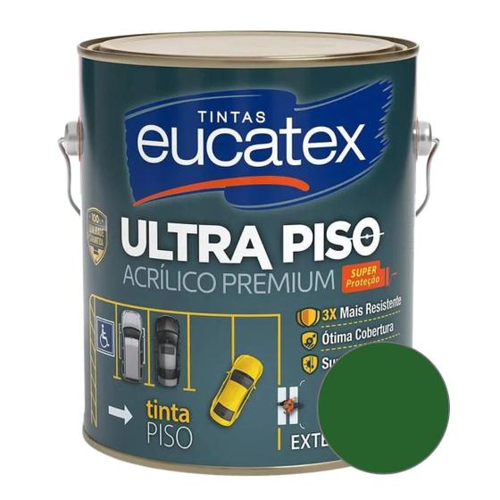 Imagem de Tinta Acrílica Ultra Piso Grafeno Premium 3,6L Eucatex - Verde