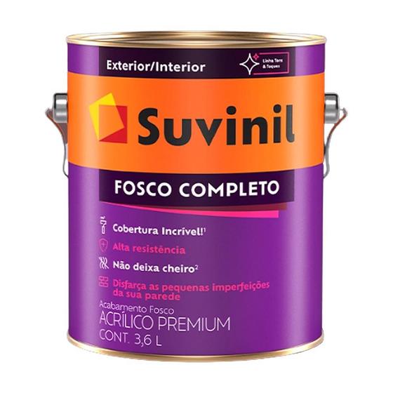 Tinta Acrílico Fosco Completo Branco Neve 3.6 litros - Suvinil Menor preço em Tinta Acrílico Fosco Completo Branco Neve 3.6 litros - Suvinil