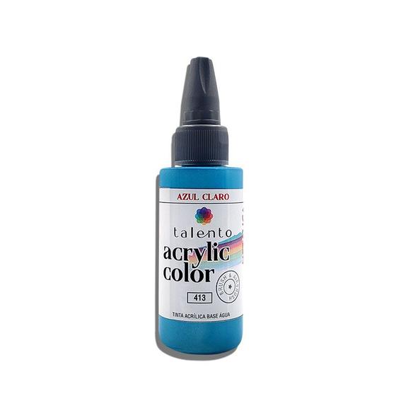 Imagem de Tinta Acrylic Color 30ml Metalica 0413-azul Claro