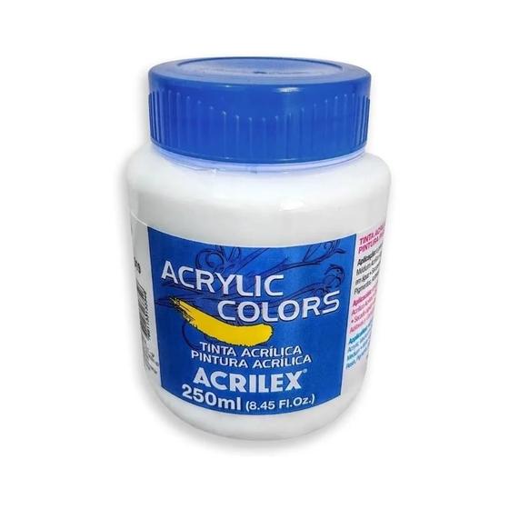 Imagem de Tinta Acrylic Colors 250ml G1 319-branco Tinta Acrilex